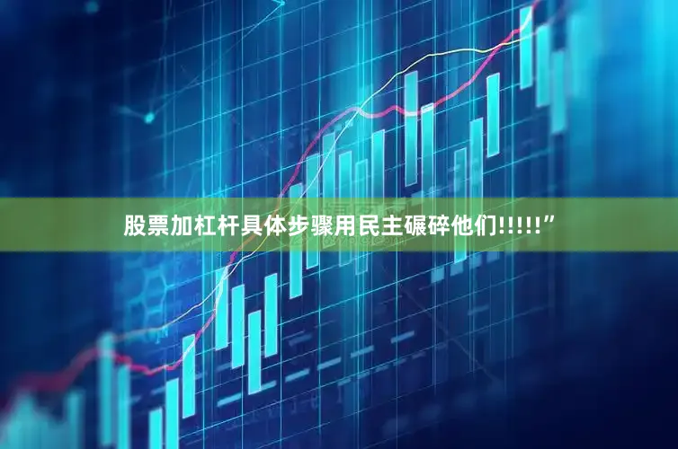 股票加杠杆具体步骤用民主碾碎他们!!!!!”