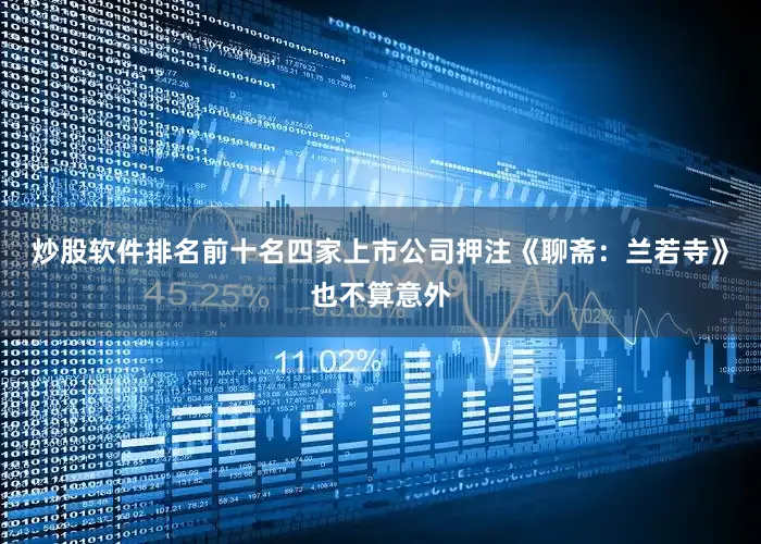 炒股软件排名前十名四家上市公司押注《聊斋：兰若寺》也不算意外